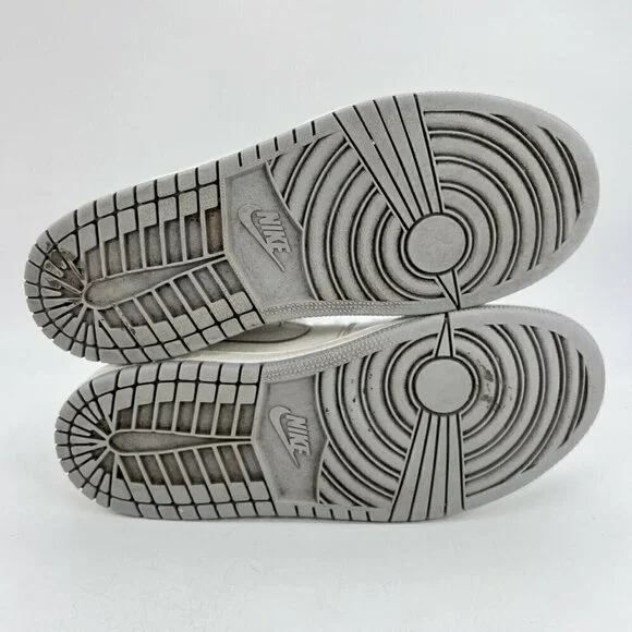 Nike Jordan 1 Phat White Wolf Grey Youth Sneaker Shoes 364772 102 Size 3 Y - Picture 10 of 12